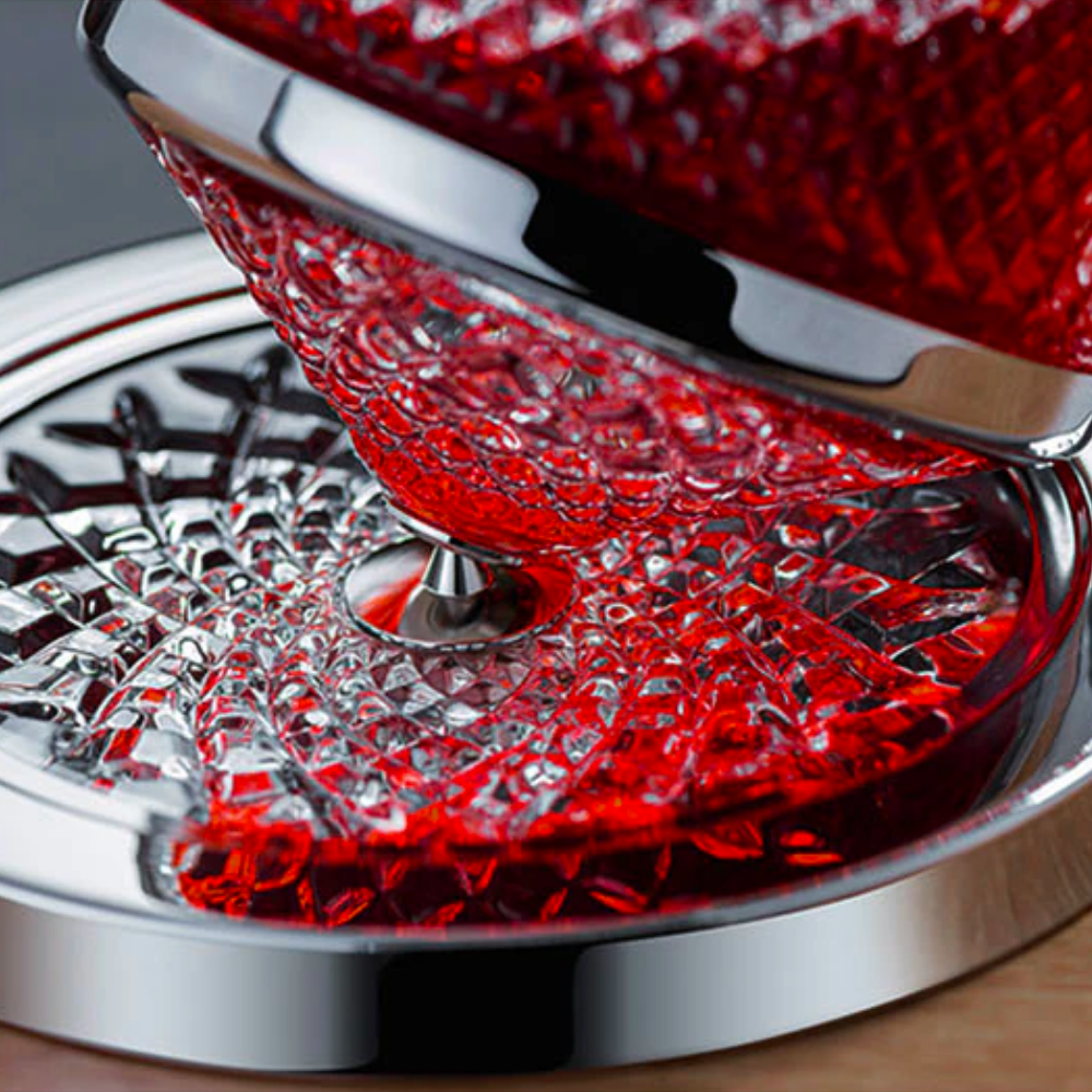 Stylish Rotating Crystal Decanter