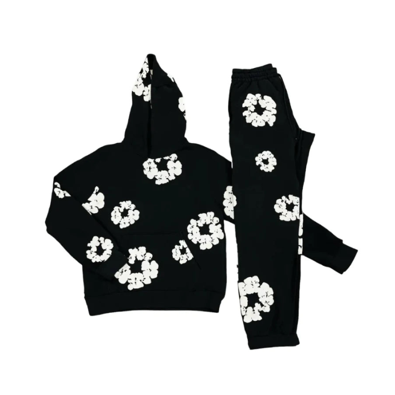 Floral Hoodie And Jogger Set