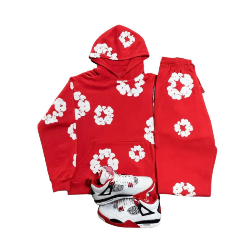 Floral Hoodie And Jogger Set
