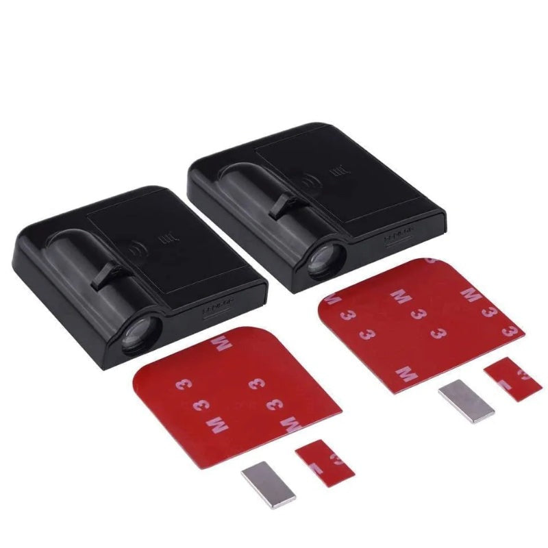 Set Of 2 Wireless Mercedes Benz Striking Door Logo Lights