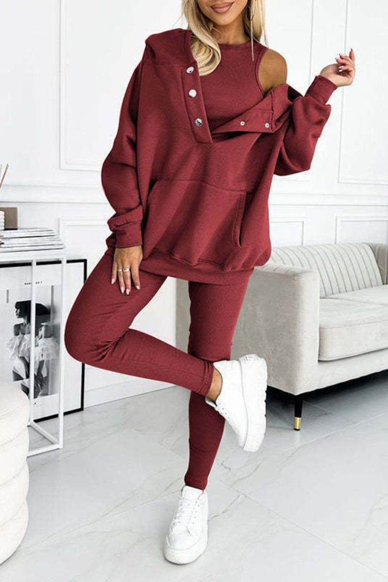 Cozy 3 Piece Matching Hoodie Set