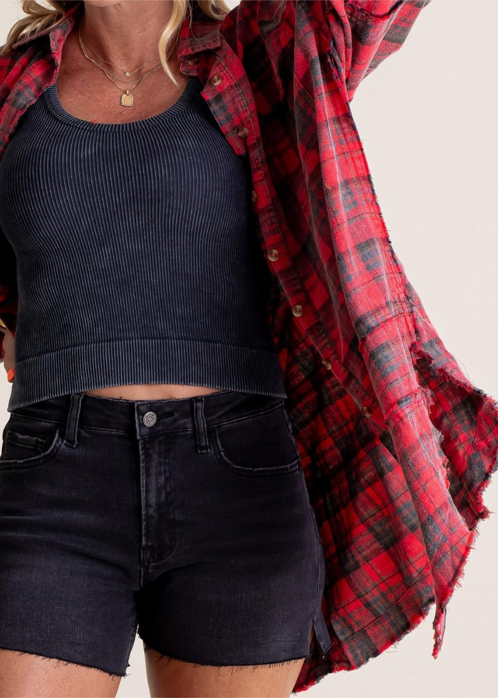 Cozy Layering Flannel Shirt Jacket