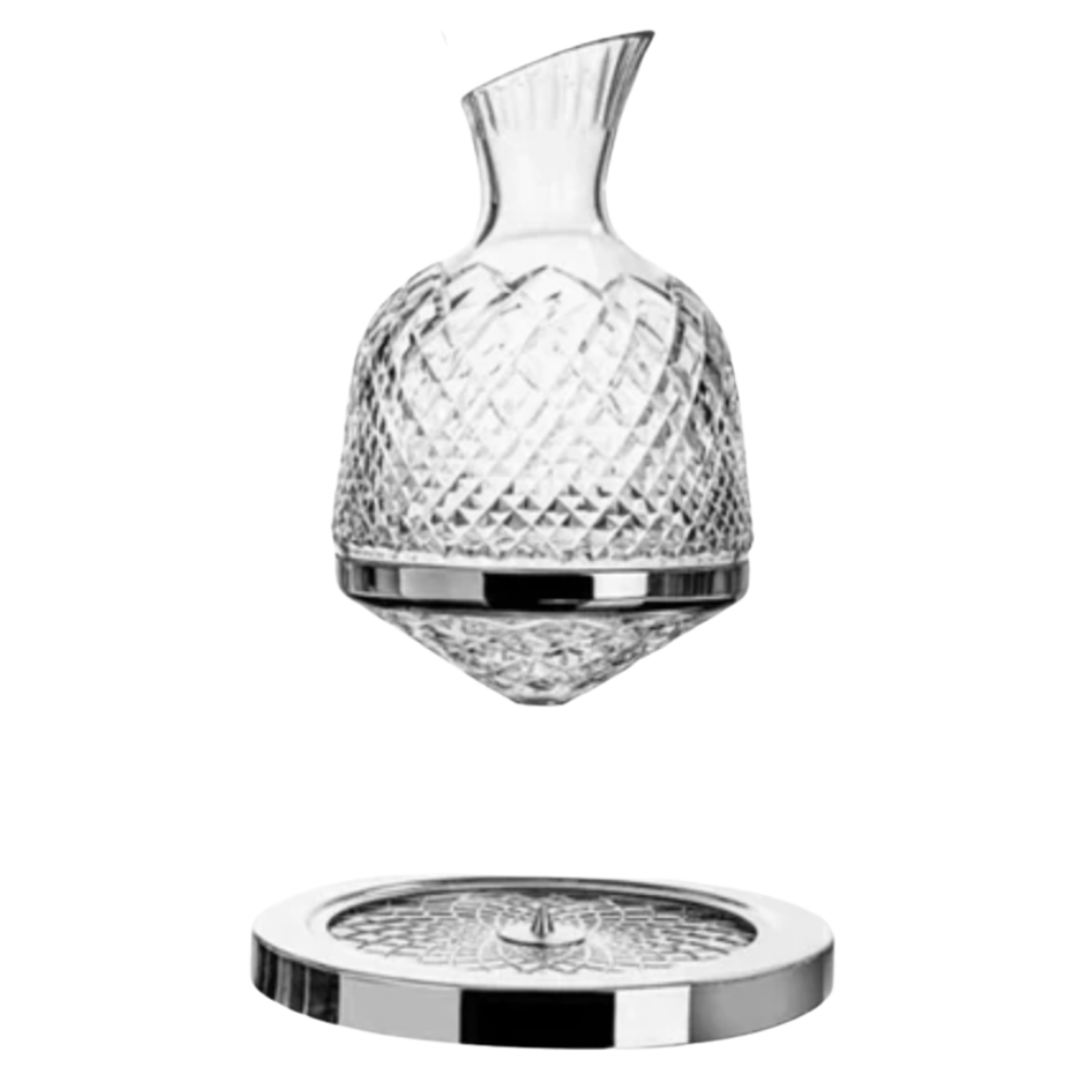 Stylish Rotating Crystal Decanter