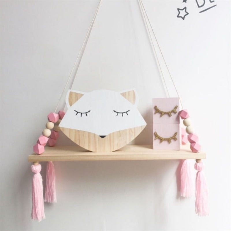 Shelf Rack Wall Hanging Wood
