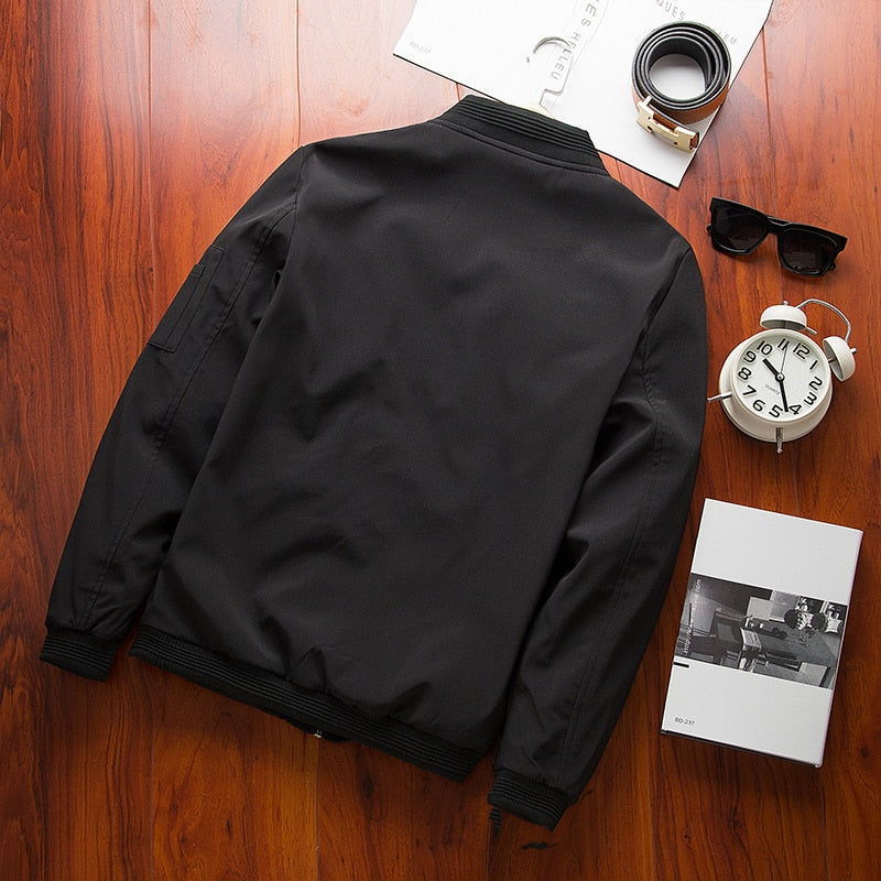 Fashion Bomber Windbreaker Men Jacket Coat