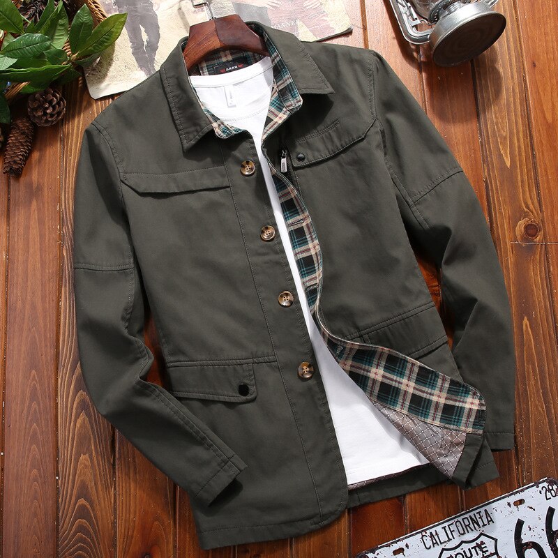 New Fashion Casual Lattice Jacket Coat