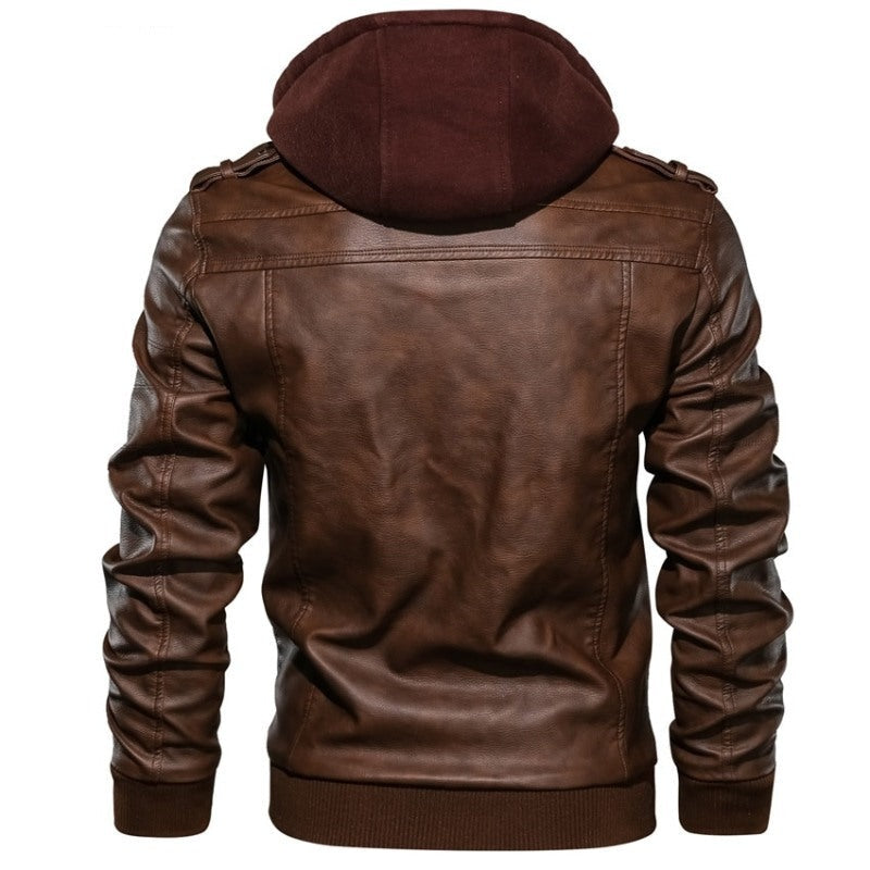 Motorcycle Men Leather Jacket
