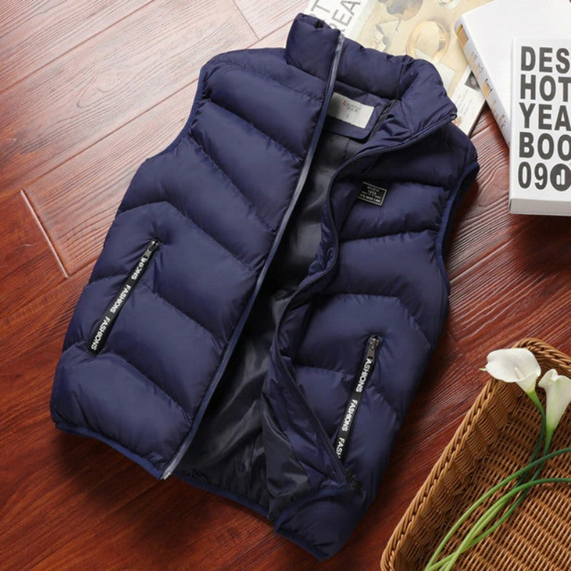Casual Sleeveless Thermal Soft Vest Men Jacket