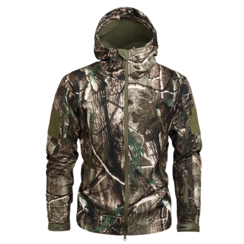 Men's Military Camouflage Fleece Jacket