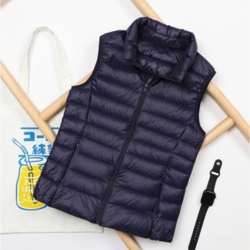 Women's Ultra Light Down Vest Sleeveless Padded Jacket