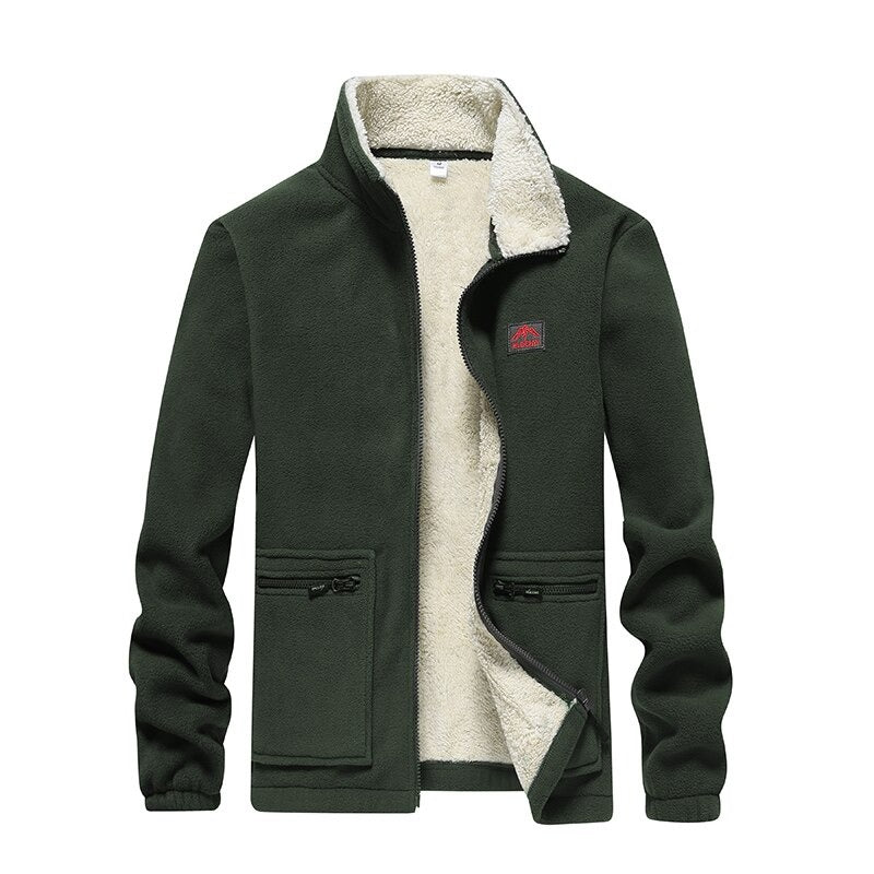 Thick Warm Bomber Winter Fleece Men Jackets