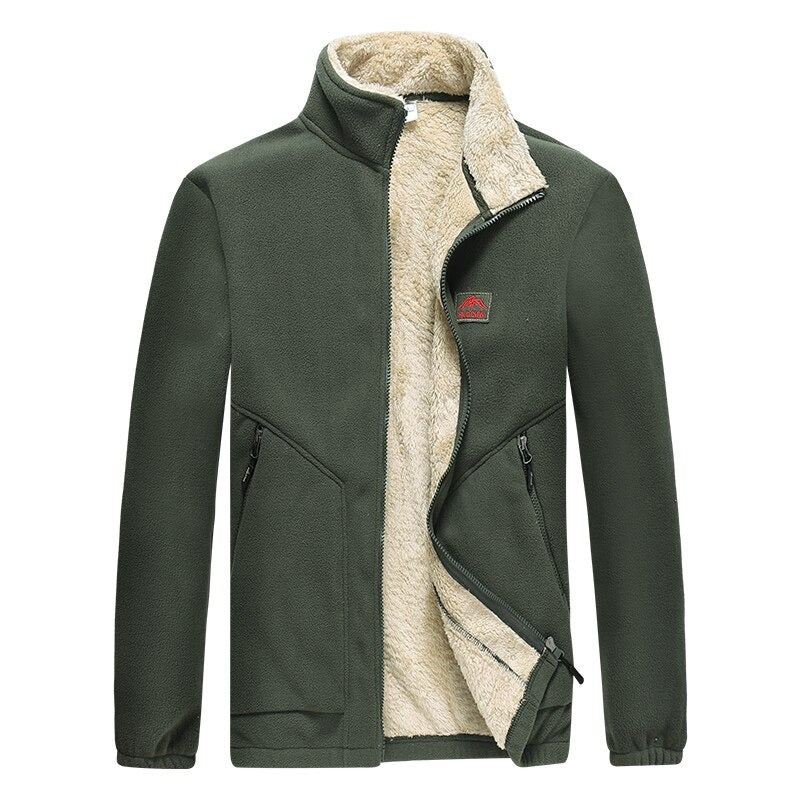 Thick Warm Bomber Winter Fleece Men Jackets