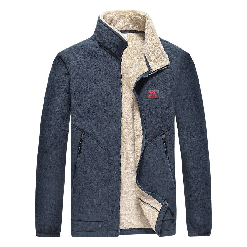 Thick Warm Bomber Winter Fleece Men Jackets