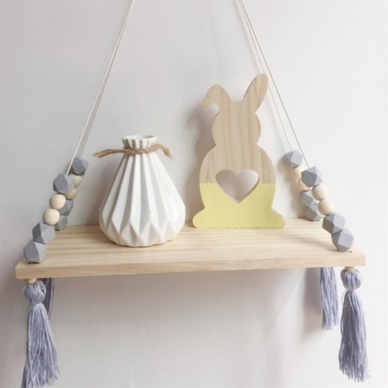 Shelf Rack Wall Hanging Wood