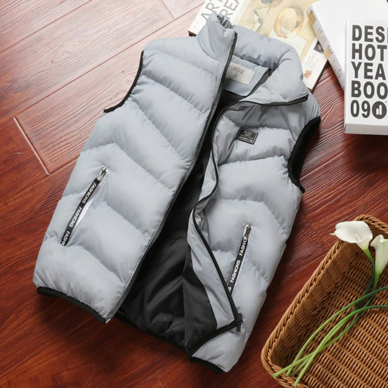 Casual Sleeveless Thermal Soft Vest Men Jacket