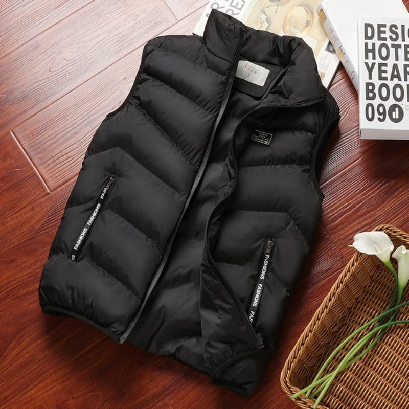 Casual Sleeveless Thermal Soft Vest Men Jacket