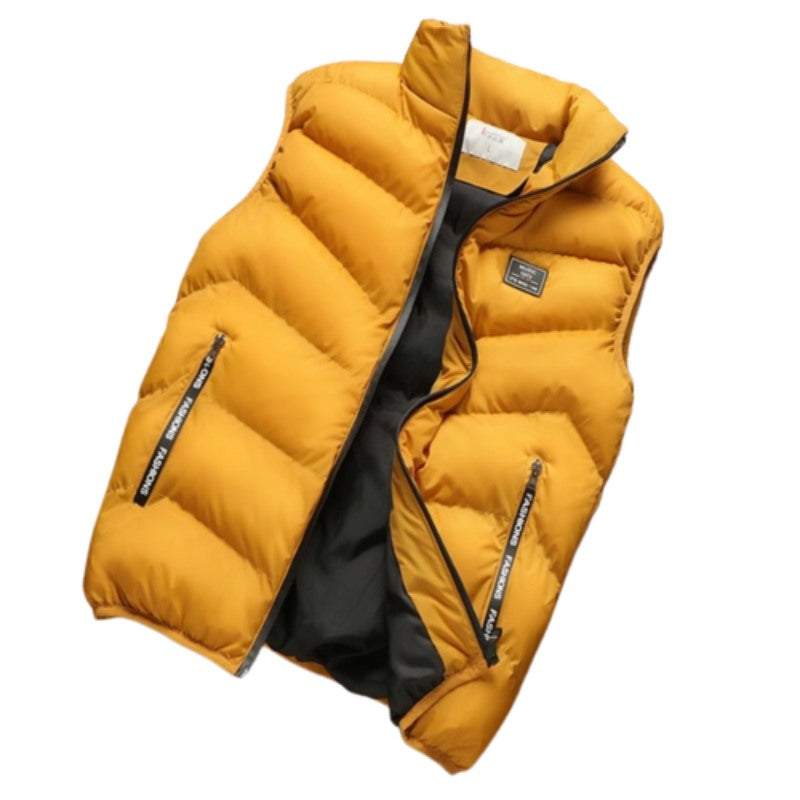 Casual Sleeveless Thermal Soft Vest Men Jacket