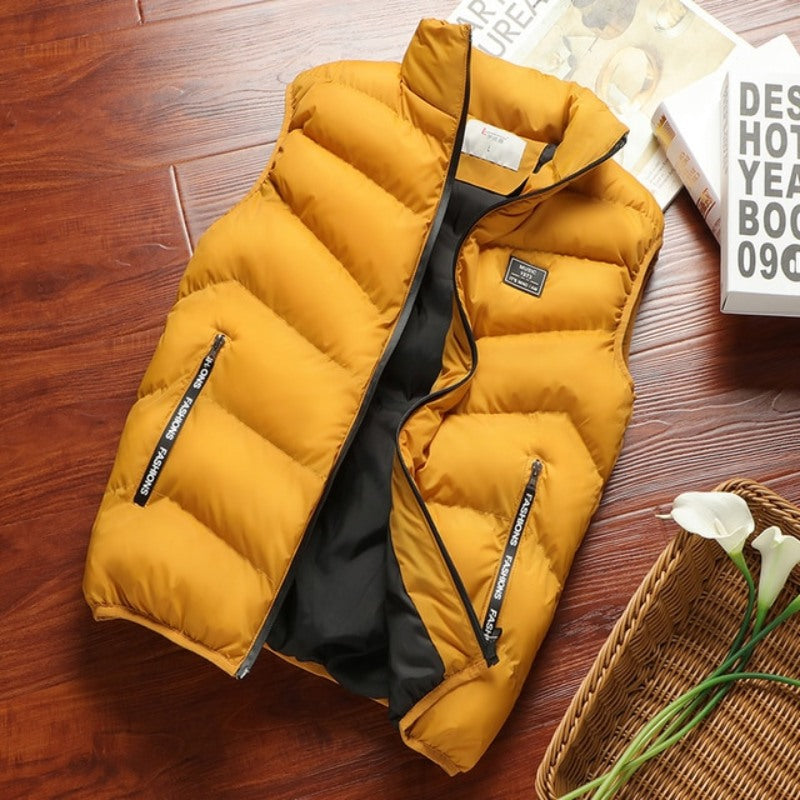 Casual Sleeveless Thermal Soft Vest Men Jacket