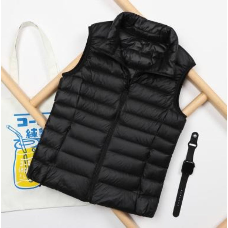 Women's Ultra Light Down Vest Sleeveless Padded Jacket