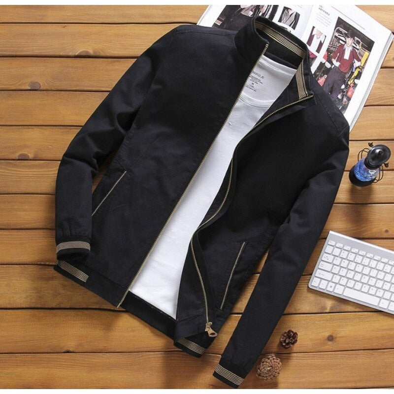 Men's Thick Warm Fleece Bomber Jacket