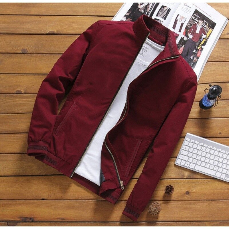 Men's Thick Warm Fleece Bomber Jacket