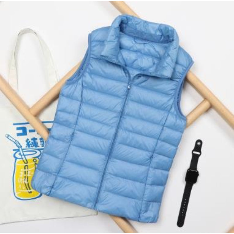 Women's Ultra Light Down Vest Sleeveless Padded Jacket