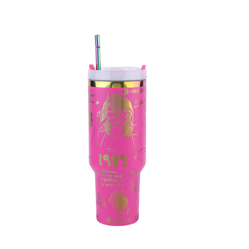 40 Oz Celeb Printed Insulated Tumbler