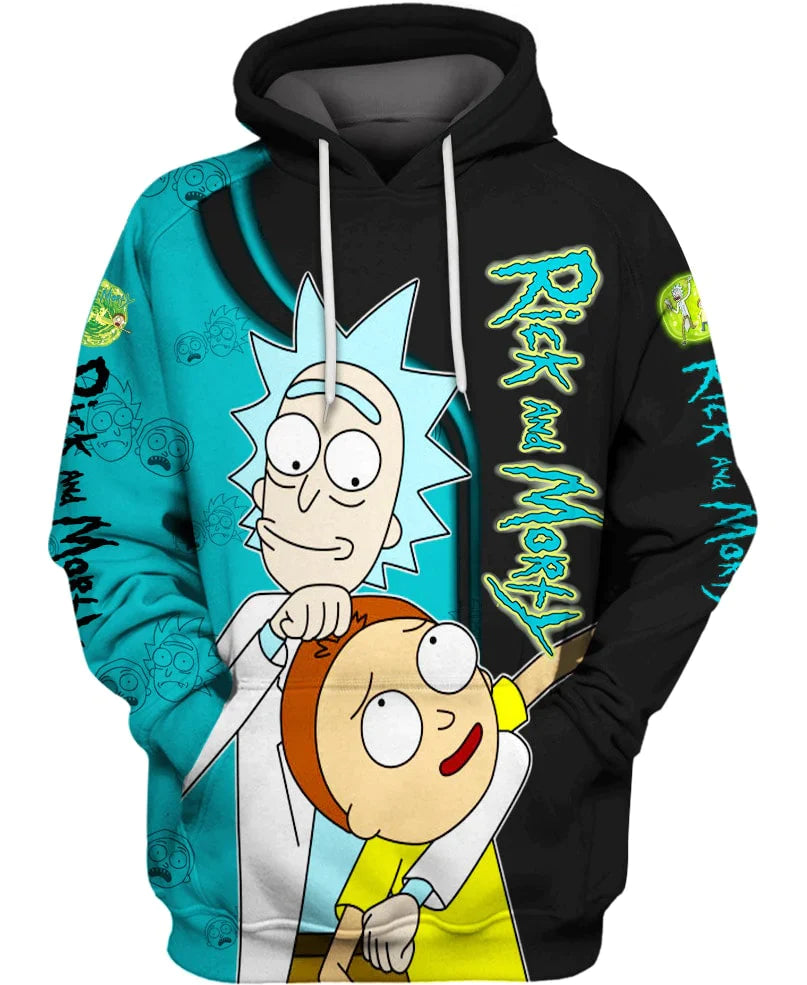 Cartoon Character Printed Oversized Hoodie