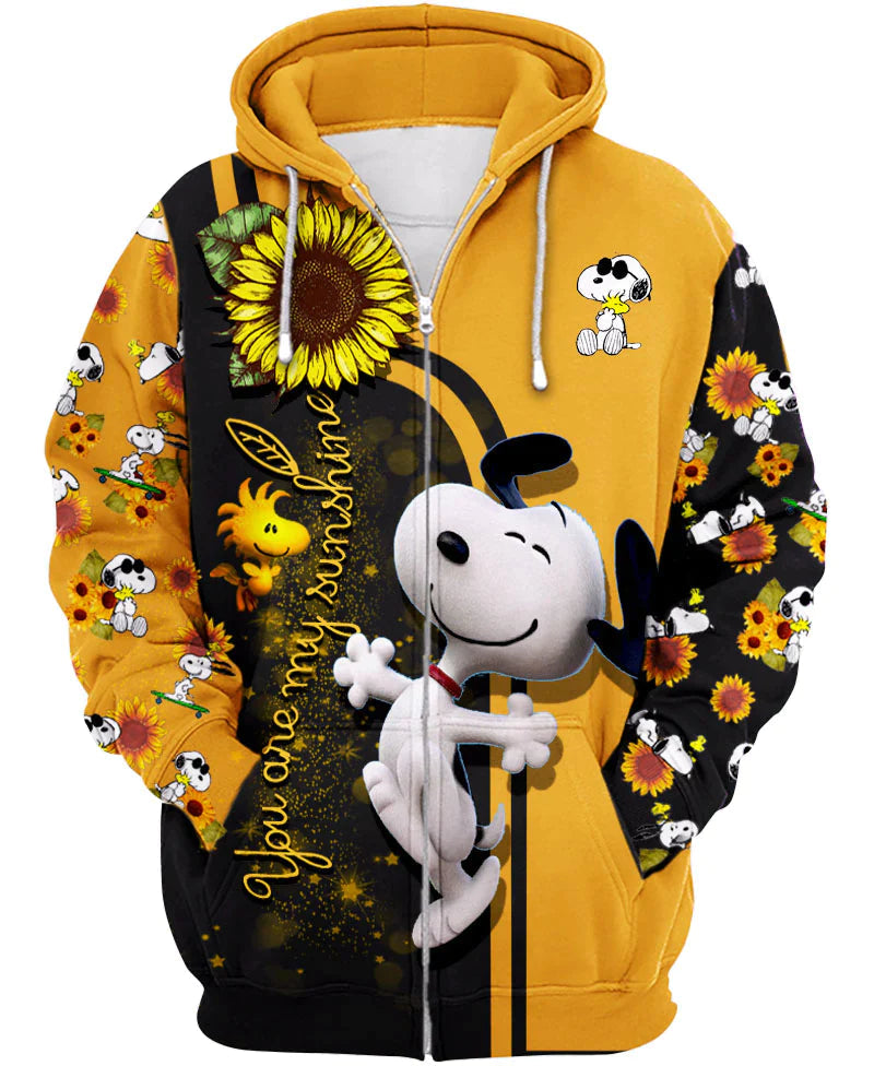 Cartoon Character Printed Oversized Hoodie