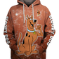 Cartoon Character Printed Oversized Hoodie