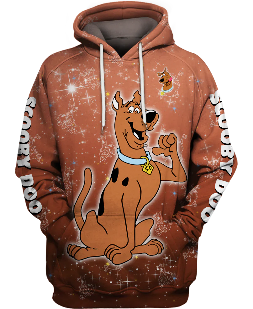 Cartoon Character Printed Oversized Hoodie