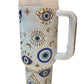 Crystal Patterned 40oz Tumbler With Handle