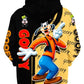 Goofy Graphic Printed Zip Up Hoodie