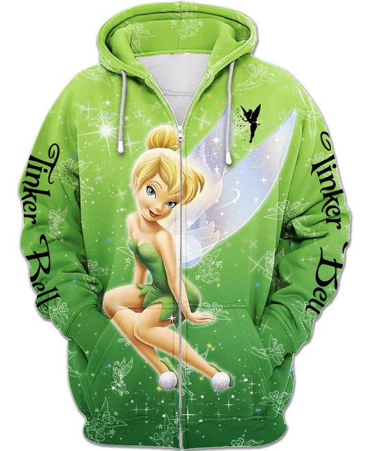 Tinker Bell Zip Up Cozy Hoodie