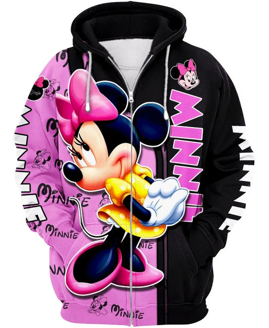 Classic Minnie Mouse Design Hoodie