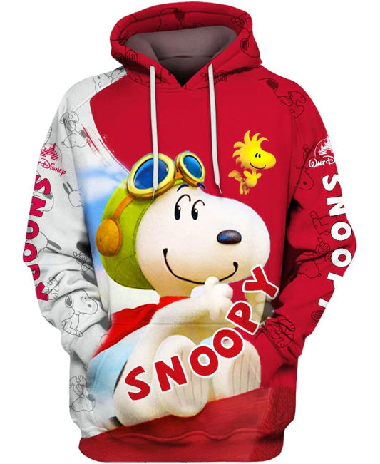 Snoopy Dog Themed Pullover Hoodie