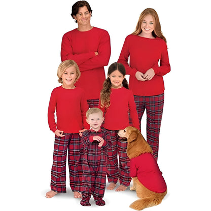 Comfortable Christmas Thermal Plaid Pajamas