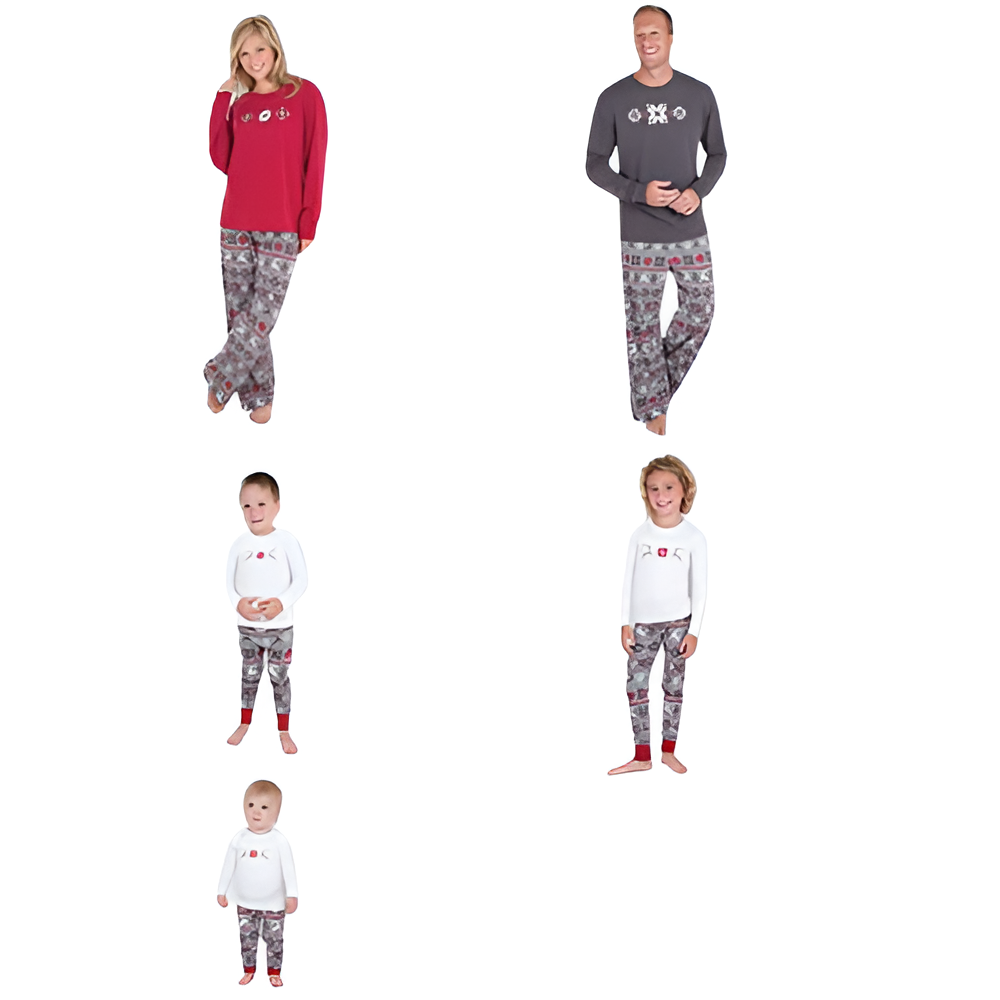 Holiday Pajama Sets with Classic Nordic Patterns