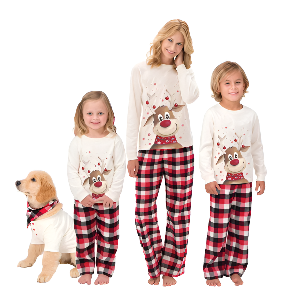 Matching Family Deer Printed Pajamas Sets