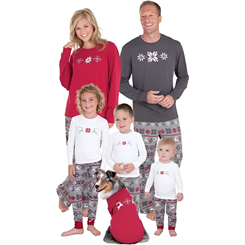 Holiday Pajama Sets with Classic Nordic Patterns