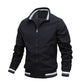 Casual Solid Striped Men's Jacket