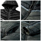Casual Slim Waterproof Hooded Patchwork Parka Coat For Men