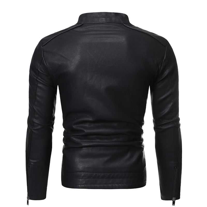Men's Stand Collar Zipper Jacket