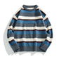 Men's Striped Round Neck Sweater