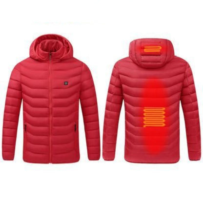 Men's Red Thermostat Heated Jacket