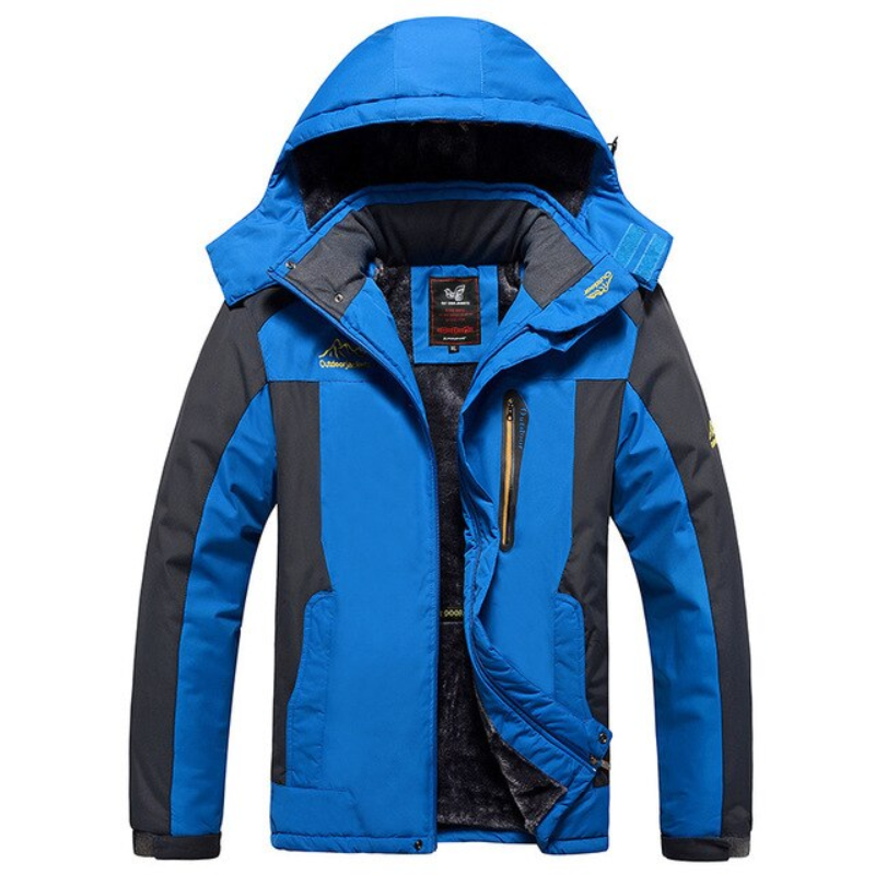 Fleece Thick Waterproof Hooded Parkas Jacket For Winter