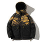 Men's Thick Patterned Hooded Down Jacket