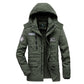 Men's Warm Thick Hooded Military Parka Jacket