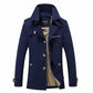 Stylish Cotton Slim Parka Coat Men's Jackets