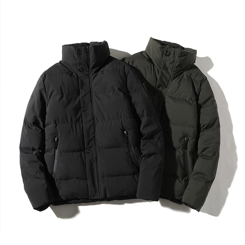 Men's Warm Stand Casual Winter Streetwear Jacket